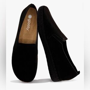 Glolily Elle Suede Black Smooth 8.5